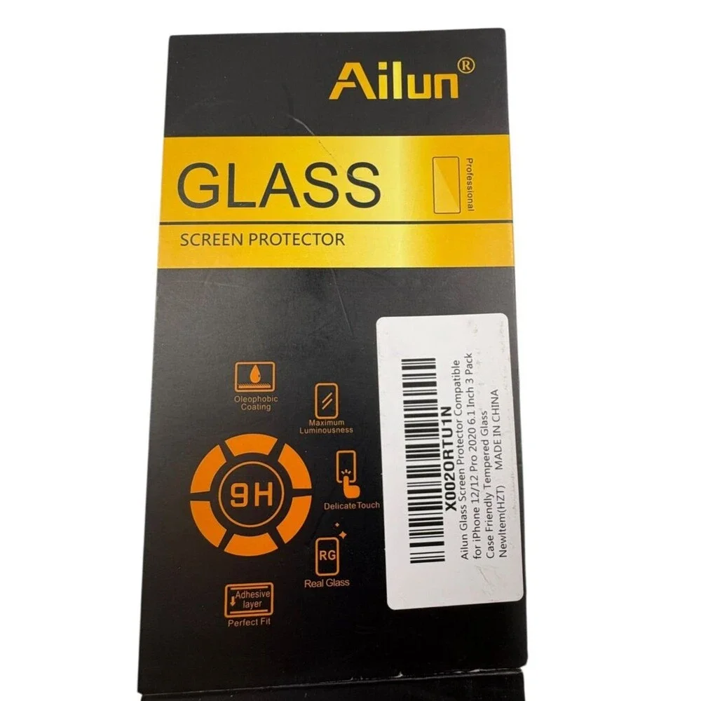 Ailun Glass Screen Protector~ 4 Pack~IPhone 12/12Pro~Open Box 6.1 inch